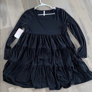 Black babydoll dress